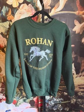 Custom Unisex Small LOTR Rohan embroidered sweatshirt